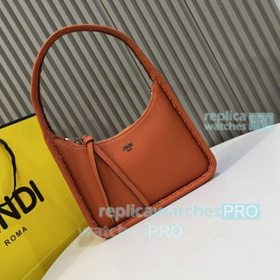 Replica Fend-i Fendessence Selleria Orange Hobo Bag Large Size